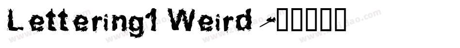 Lettering1 Weird字体转换